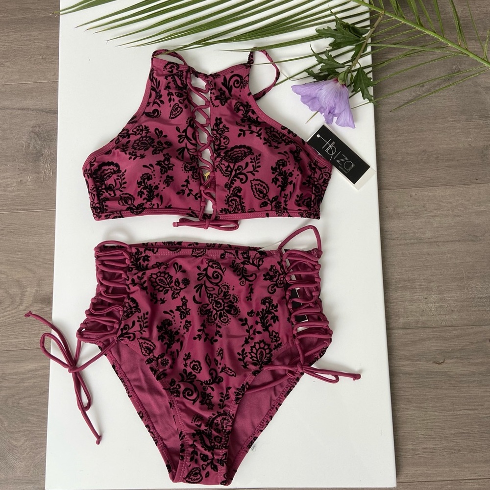 Ibiza Lace-Up Bikini 2 PCS Set